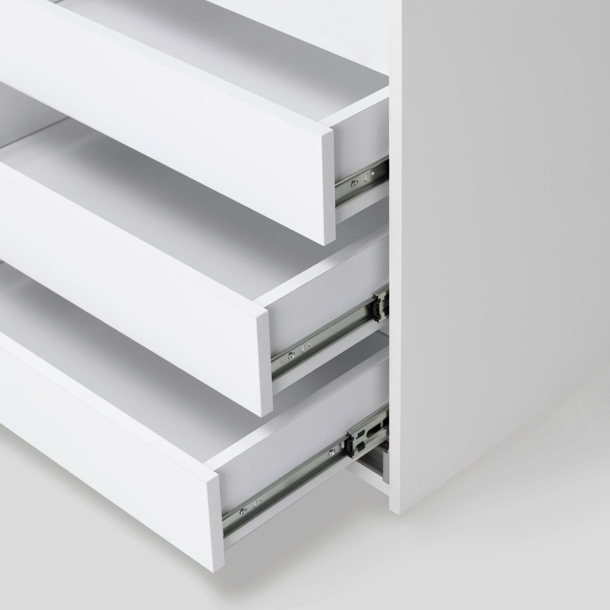 SCHIEBETÜRENSCHRANK 200/211,5/61,5 cm 2-türig Weiß  - Schwarz/Weiß, MODERN, Holzwerkstoff/Metall (200/211,5/61,5cm) - MID.YOU