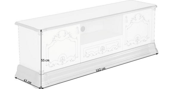 TV-ELEMENT 162/55/41 cm - Goldfarben/Weiß, LIFESTYLE, Holzwerkstoff/Kunststoff (162/55/41cm) - Cantus