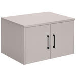 AUFSATZSCHRANK 72/43/54 cm   - Kaschmir/Schwarz, Basics, Holzwerkstoff/Metall (72/43/54cm) - Xora