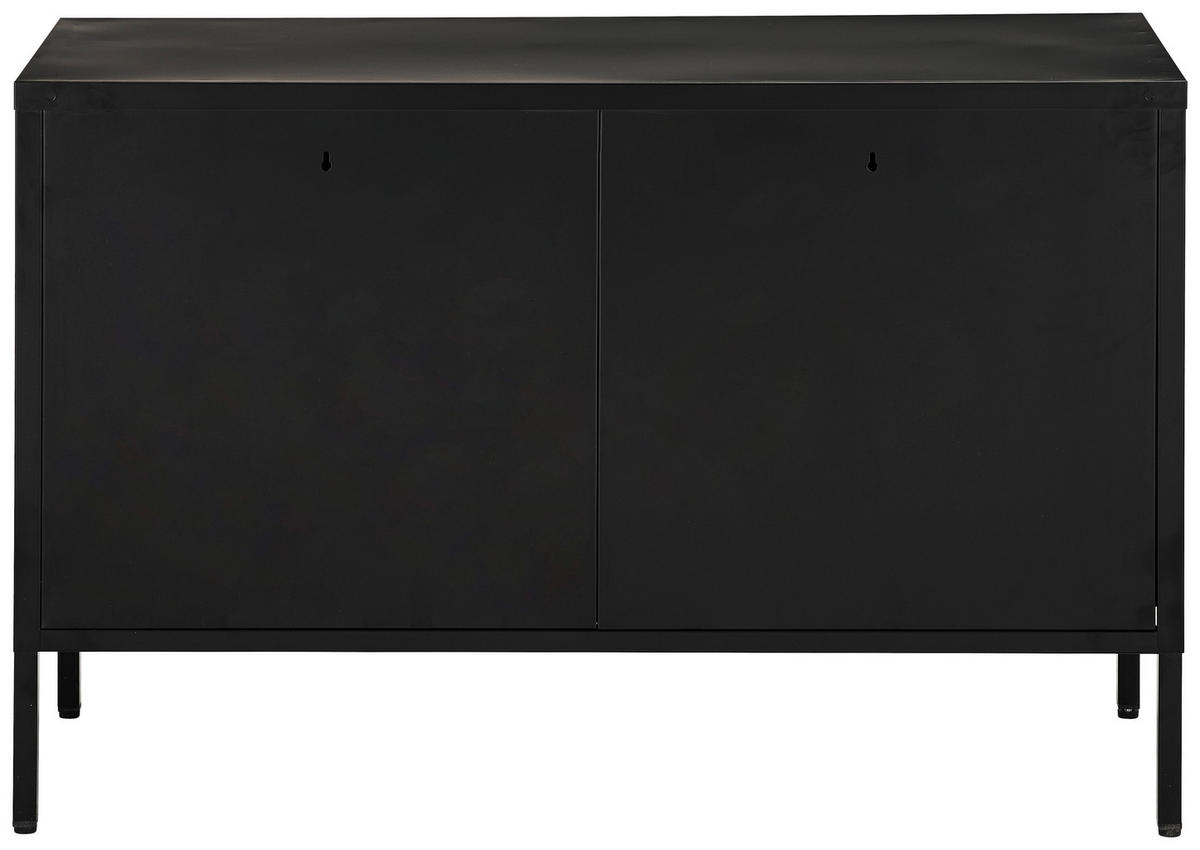 LOWBOARD  in 100/64/40 cm  - Schwarz, Design, Metall (100/64/40cm) - MID.YOU