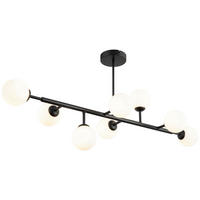 DECKENLEUCHTE 100/26/48 cm   - Weiß, Trend, Glas/Metall (100/26/48cm) - Novel