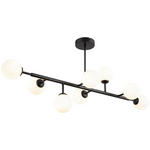 DECKENLEUCHTE    100/26/48 cm  - Weiß, Trend, Glas/Metall (100/26/48cm) - Novel