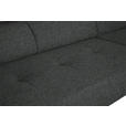 ECKSOFA in Chenille Dunkelgrau  280/205 cm  - Dunkelgrau/Schwarz, Design, Textil/Metall (280/205cm) - Xora
