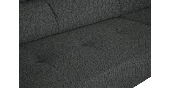 ECKSOFA in Chenille Dunkelgrau  280/205 cm  - Dunkelgrau/Schwarz, Design, Textil/Metall (280/205cm) - Xora