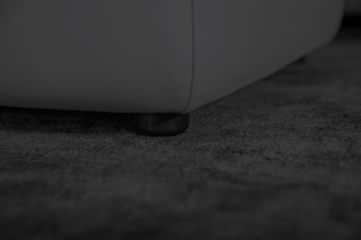 ECKSOFA Echtleder Graphitfarben  - Schwarz/Graphitfarben, Modern, Leder/Kunststoff (300/164cm) - W.Schillig