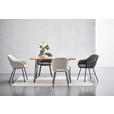 ESSTISCH in Holz, Metall 140/90/76 cm - Schwarz/Akaziefarben, Design, Holz/Metall (140/90/76cm) - Landscape
