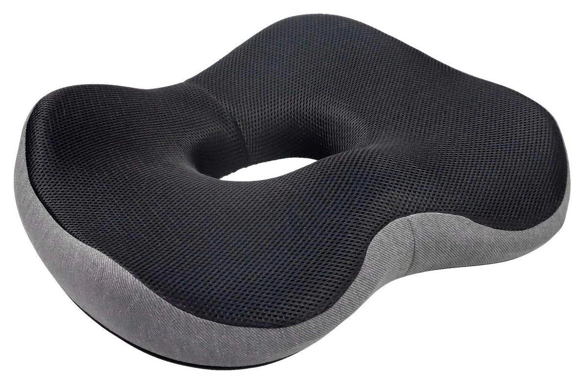 SITZKISSEN   45/9/36 cm  - Schwarz/Grau, Basics, Textil (45/9/36cm) - MID.YOU