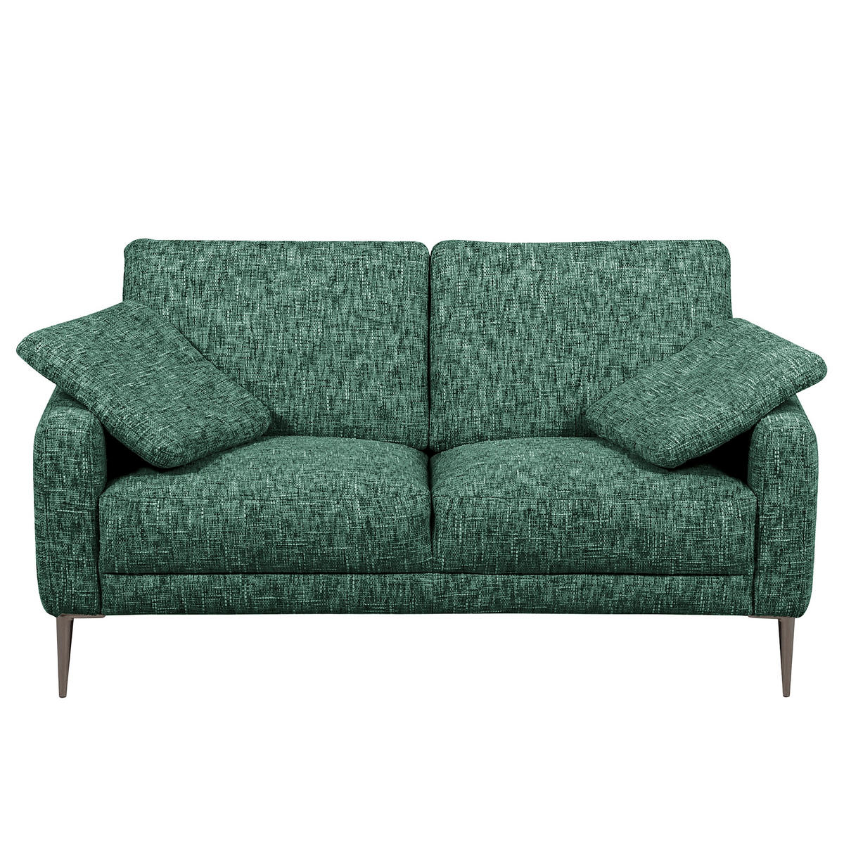 2-SITZER-SOFA Webstoff Blau, Gelb, Rot, Weiss  - Blau/Weiss, Design, Textil/Metall (157/85/92cm) - Livetastic