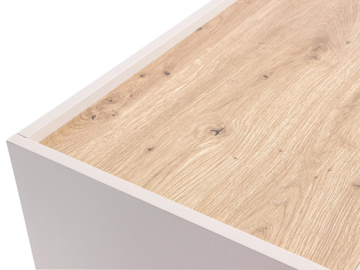 KOMMODE , 80/68/40 cm, 1 Schublade(n)  - Kaschmir/Schwarz, MODERN, Holzwerkstoff/Kunststoff (80/68/40cm) - MID.YOU