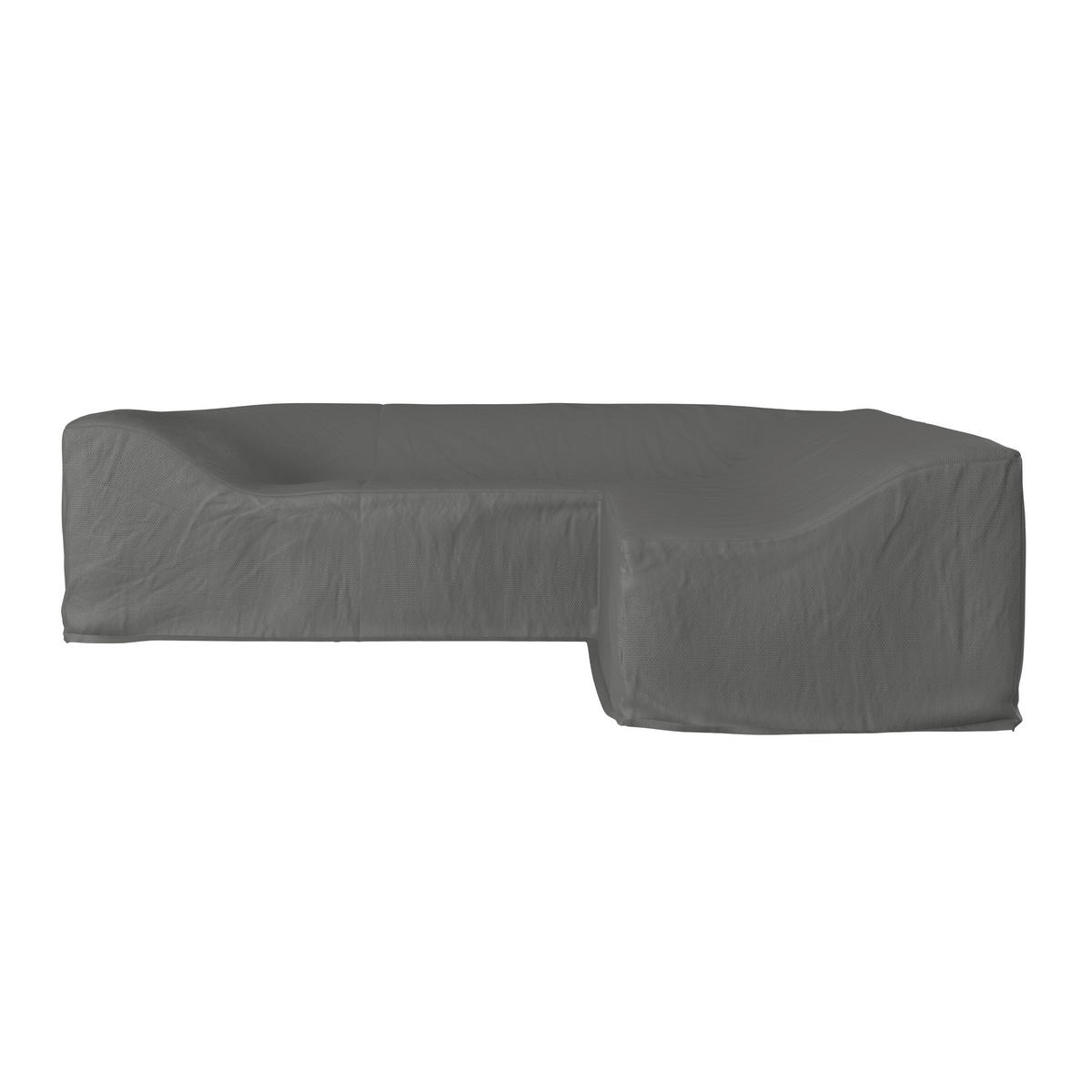 Outdoorsofa 268/69/238 cm Stahl  - Dunkelgrau, MODERN, Textil/Metall (268/69/238cm) - Ambia Garden