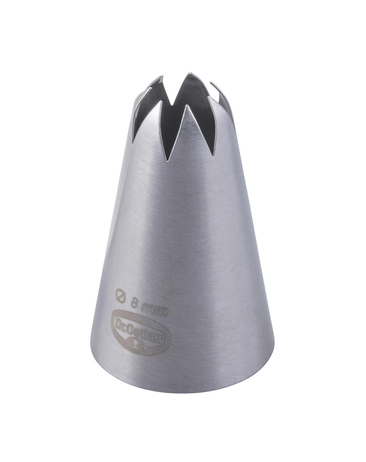 SPRITZTÜLLE - Silberfarben, Basics, Metall (0,8cm) - Dr.Oetker