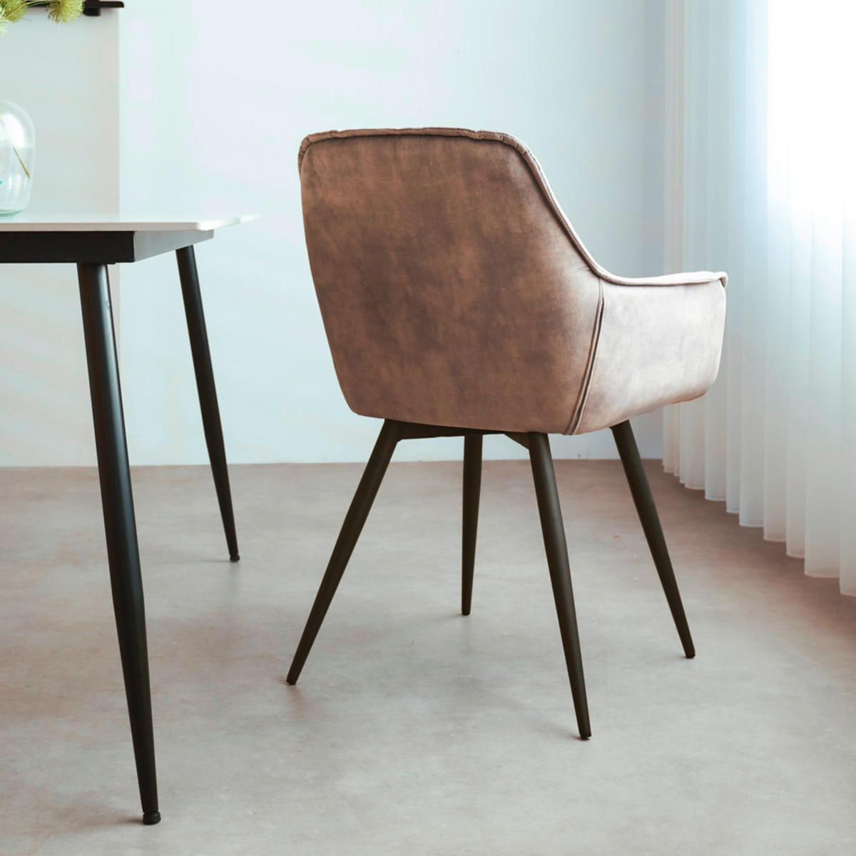 SADA ŽIDLÍ S PODRUČKAMI 2 kusy - šedá/černá, Moderní, kov/textil (54/86/53cm) - MID.YOU