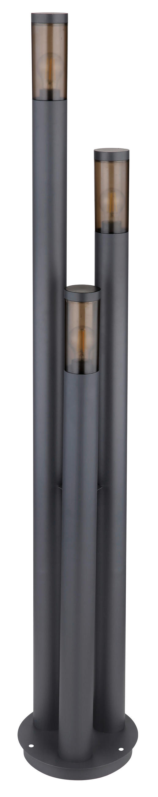 CESTNA SVETILKA  Boston      28/170 cm       - siva/antracit, Design, kovina/umetna masa (28/170cm) - Globo