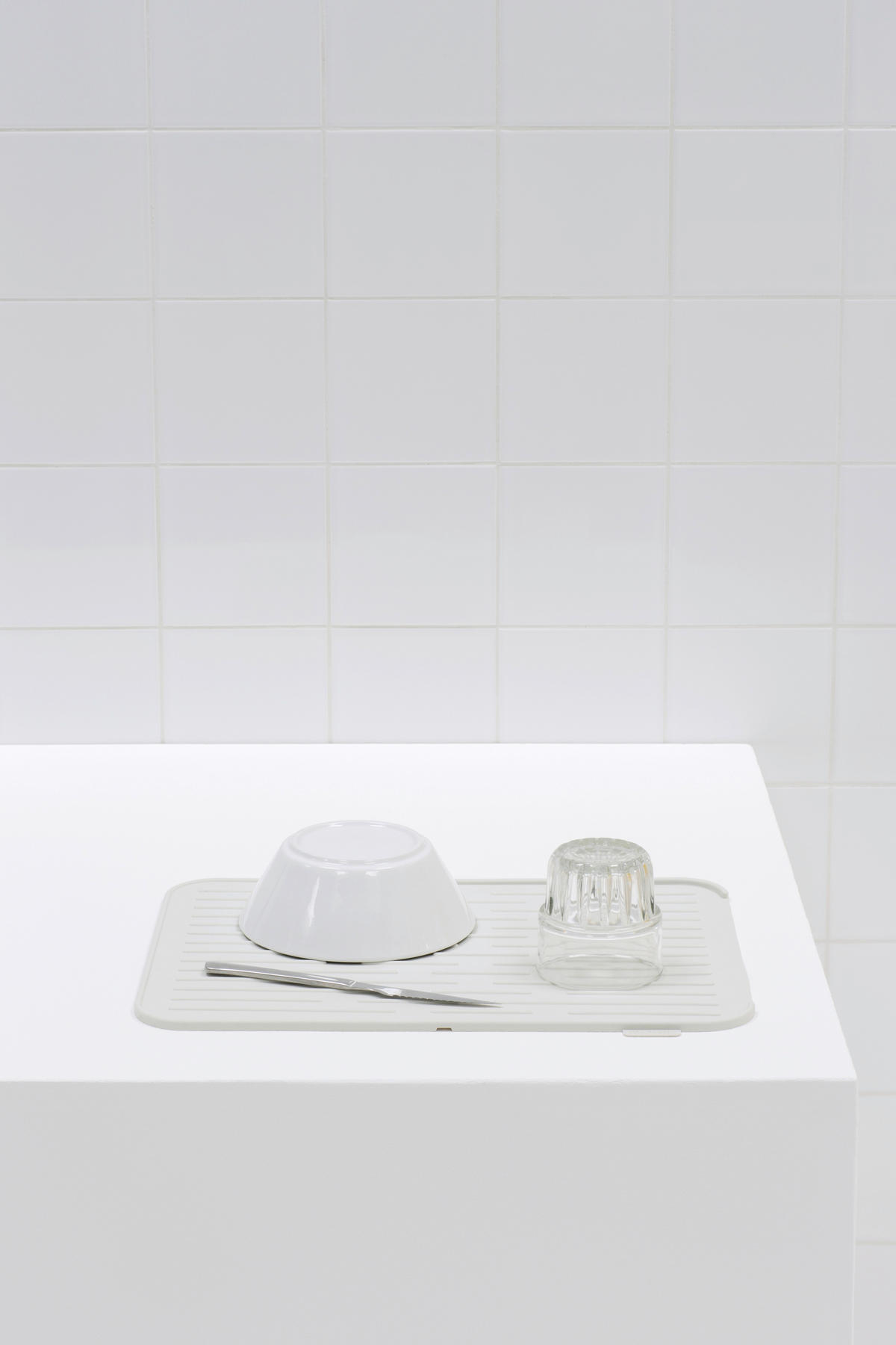 GESCHIRRABTROPFTASSE   - Hellgrau, Design, Kunststoff (32,5/0,9/43,8cm) - Brabantia