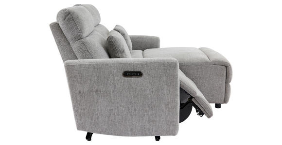 ECKSOFA  in Webstoff Grau  212/101 cm  - Schwarz/Grau, Design, Kunststoff/Textil (212/101cm) - Carryhome