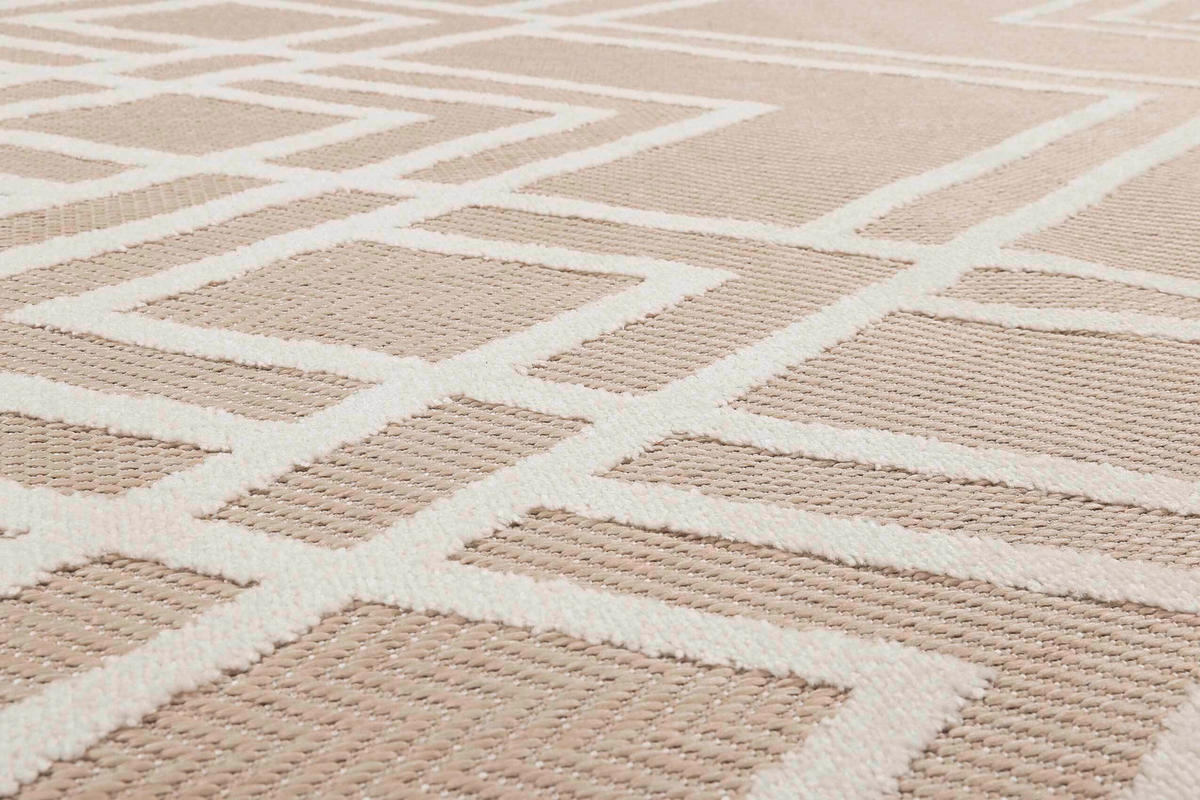 OUTDOORTEPPICH 200/290 cm Rave Creme, Weiß  - Creme/Weiß, Design, Textil (200/290cm) - Esprit