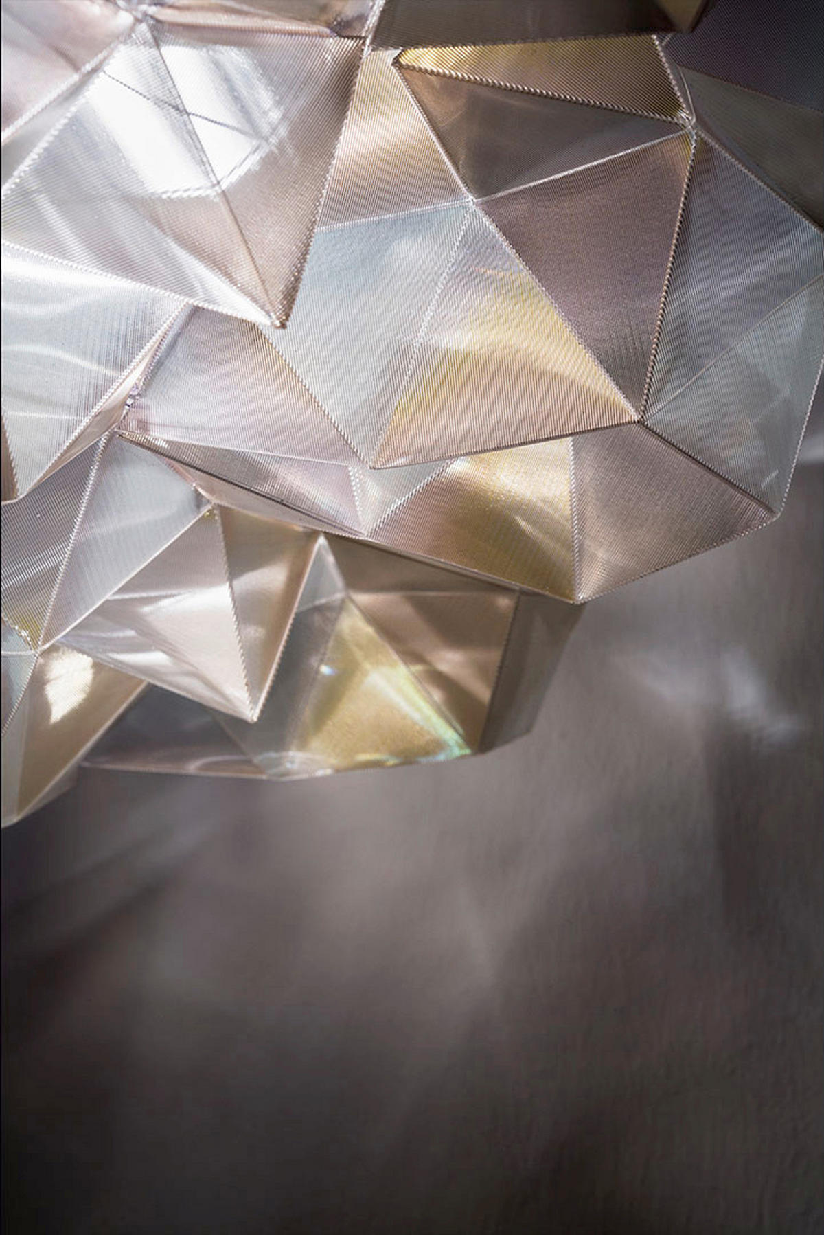 HÄNGELEUCHTE Drusa 60/60/20 cm   - Transparent/Weiß, Design, Kunststoff (60/60/20cm) - Slamp