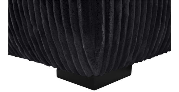 ECKSOFA Schwarz Cord  - Schwarz, MODERN, Holz/Textil (322/208cm) - Carryhome