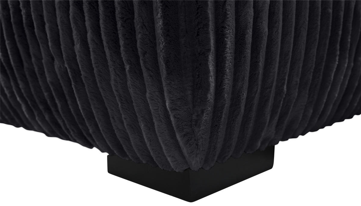 CloseUp von Carryhome ECKSOFA Schwarz Cord.