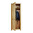 GARDEROBENSCHRANK Wildeiche massiv, teilmassiv geölt Eichefarben - Eichefarben, Basics, Holz (72,7/197/36,8cm) - Linea Natura