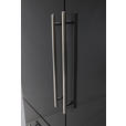 KLEIDERSCHRANK 196/219/59 cm 4-türig Anthrazit Hochglanz, Anthrazit - Anthrazit/Anthrazit Hochglanz, KONVENTIONELL, Holzwerkstoff/Metall (196/219/59cm) - Carryhome