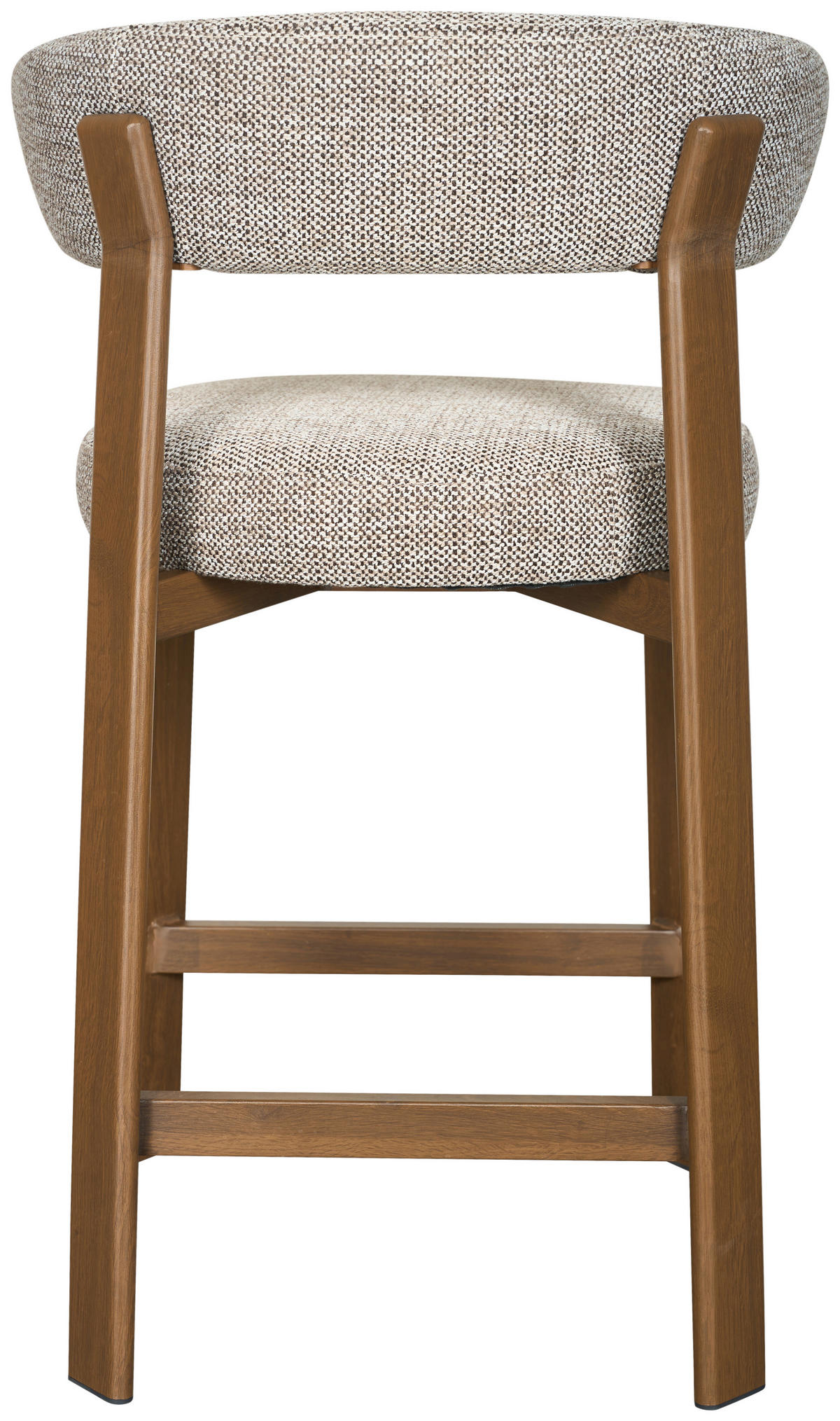 BARSKA STOLICA  smeđa, boje oraha  metal, tekstil      - boje oraha/smeđa, Moderno, metal/tekstil (52/90,5/53,5cm) - Livetastic