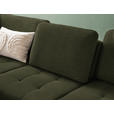 ECKSOFA in Struktur Olivgrün  - Schwarz/Olivgrün, Natur, Textil/Metall (233/288cm) - Valnatura