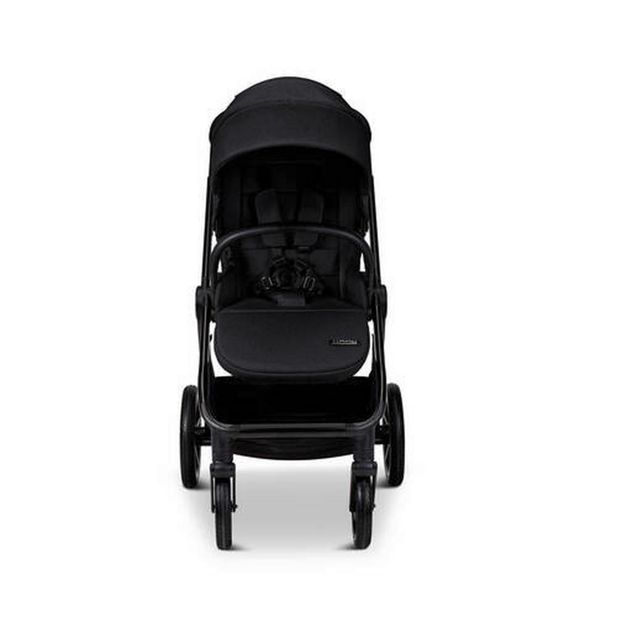 KINDERWAGENSET  Aura Set  Onyx Melange  - Schwarz, Basics (140/61/115cm) - Moon