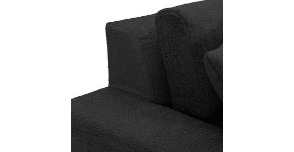 MEGASOFA Struktur, Bouclé Anthrazit  - Anthrazit/Schwarz, MODERN, Kunststoff/Textil (270/76/125cm) - Landscape