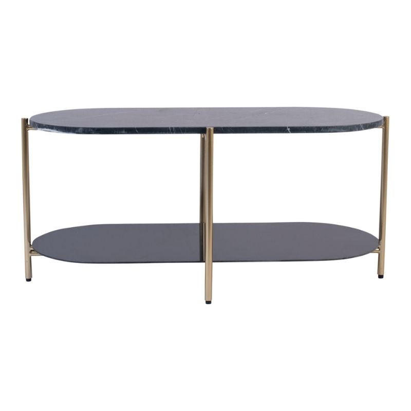 POMOĆNI STOLIĆ crna, zlatne boje  metal, prirodni materijali   - zlatne boje/crna, Basics, kamen/metal (101cm)