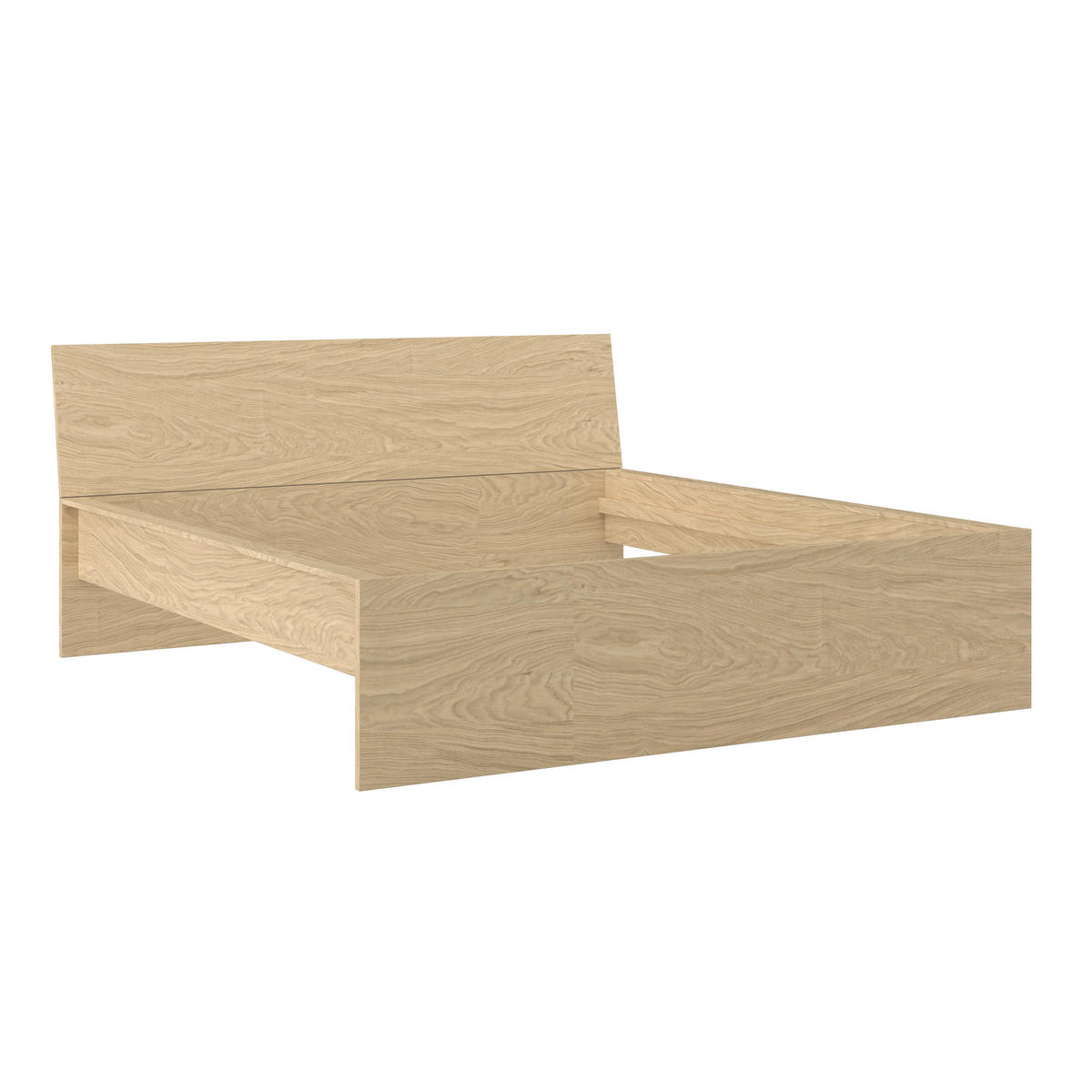 BETT 160/200 cm,  in Eichefarben  - Eichefarben, KONVENTIONELL (160/200cm) - Hom`in