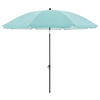 SONNENSCHIRM 160 cm Hellblau  - Anthrazit/Hellblau, Design, Textil/Metall (160/160cm) - Doppler