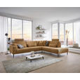 ECKSOFA Dieter Knoll Senfgelb Chenille  - Senfgelb/Schwarz, Design, Textil/Metall (303/254cm) - Dieter Knoll
