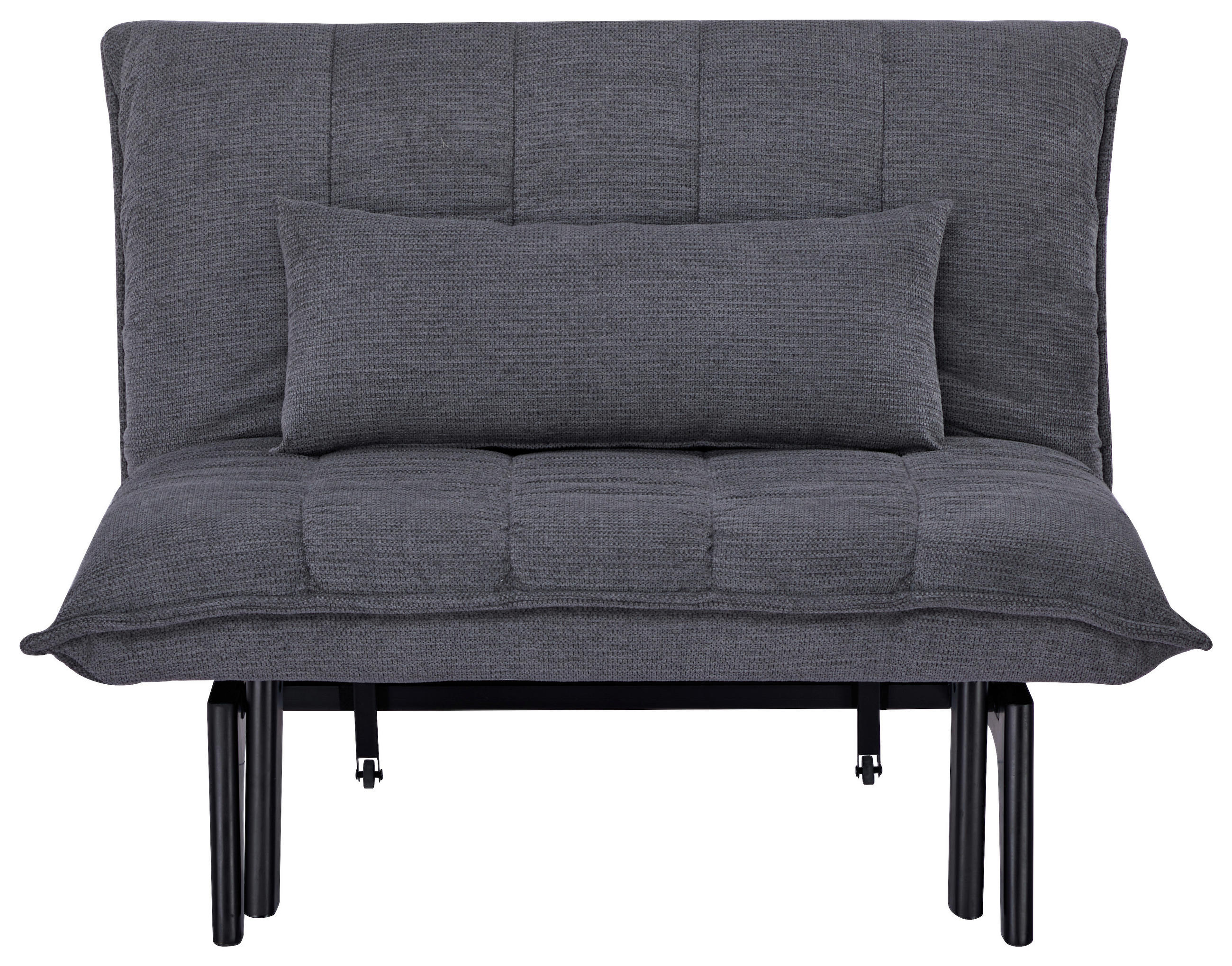 SCHLAFSESSEL Cord Grau    - Schwarz/Grau, Design, Holz/Textil (108/82/102cm) - Stylife