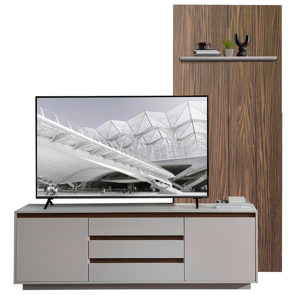 ANSAMBLU MOBILIER CAMERA DE ZI in culoare lemn de nuc cașmir