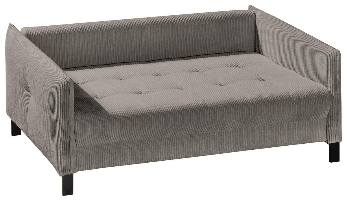 SOFA LEŽAJ kapućino  - crna/kapućino, Dizajnerski, tekstil/metal (170/88/110cm) - Novel