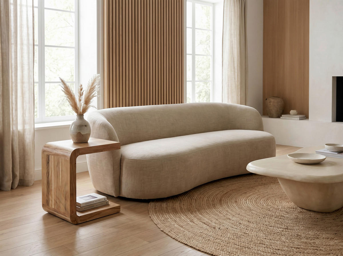 BEISTELLTISCH in Holz 45/45/45 cm  - Akaziefarben, Design, Holz (45/45/45cm) - Livetastic