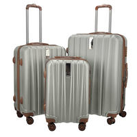 REISEKOFFER Braun, Goldfarben  - Goldfarben/Braun, Basics, Kunststoff/Metall (41/66/26cm) - Novel