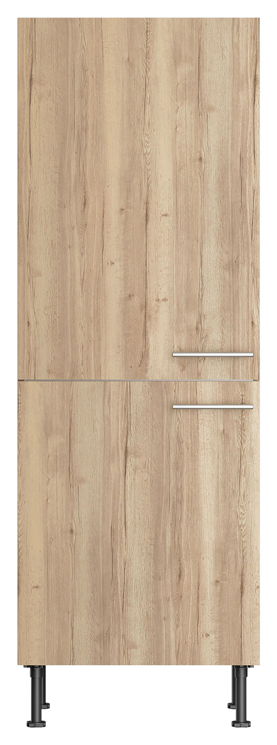 GERÄTEUMBAUSCHRANK 60/176,6/58,1 cm  in Wildeiche  - Wildeiche/Edelstahlfarben, Basics, Holzwerkstoff/Metall (60/176,6/58,1cm) - Optifit