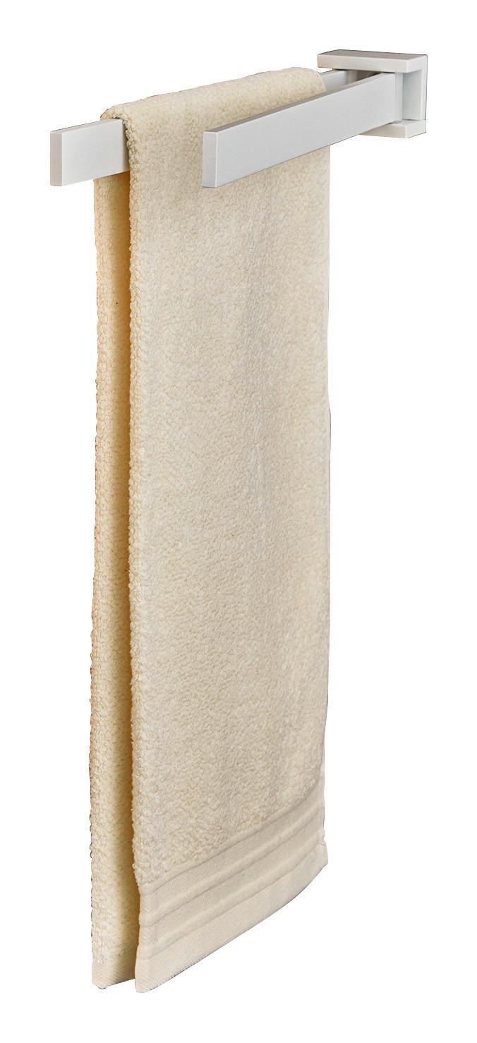 HANDTUCHHALTER 38,5/6/4,6 cm  - Weiß, Basics, Metall (38,5/6/4,6cm) - Valdera