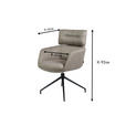 ARMLEHNSTUHL  Stoffauswahl, Sitzfläche 360° drehbar, automatische Rückholfunktion Webstoff  Grau  - Schwarz/Grau, Design, Textil/Metall (62/92/66cm) - Dieter Knoll