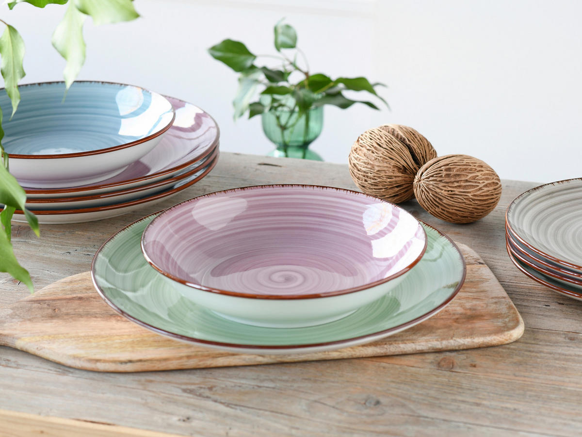 SERVIS Samba 12 delar  - multicolor, Basics, keramik - Creatable