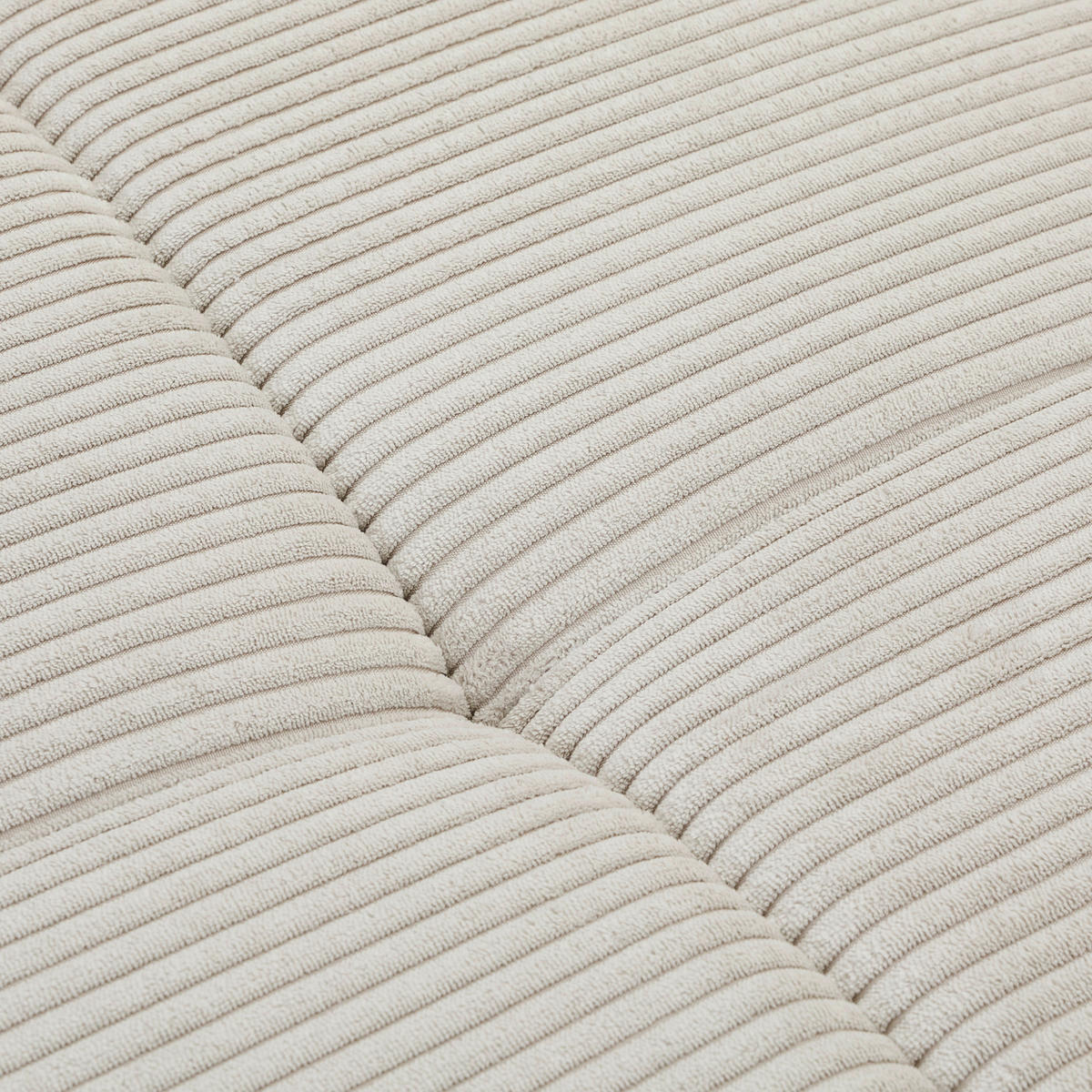 WOHNLANDSCHAFT in Cord Naturfarben  - Chromfarben/Naturfarben, KONVENTIONELL, Kunststoff/Textil (180/376/180cm) - Carryhome