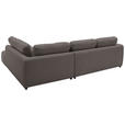 ECKSOFA  in Chenille Dunkelbraun  307/224 cm  - Dunkelbraun/Schwarz, KONVENTIONELL, Kunststoff/Textil (307/224cm) - Hom`in