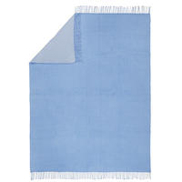 PLÉD 150/200 cm  - kék/fehér, Konventionell, textil (150/200cm) - Novel