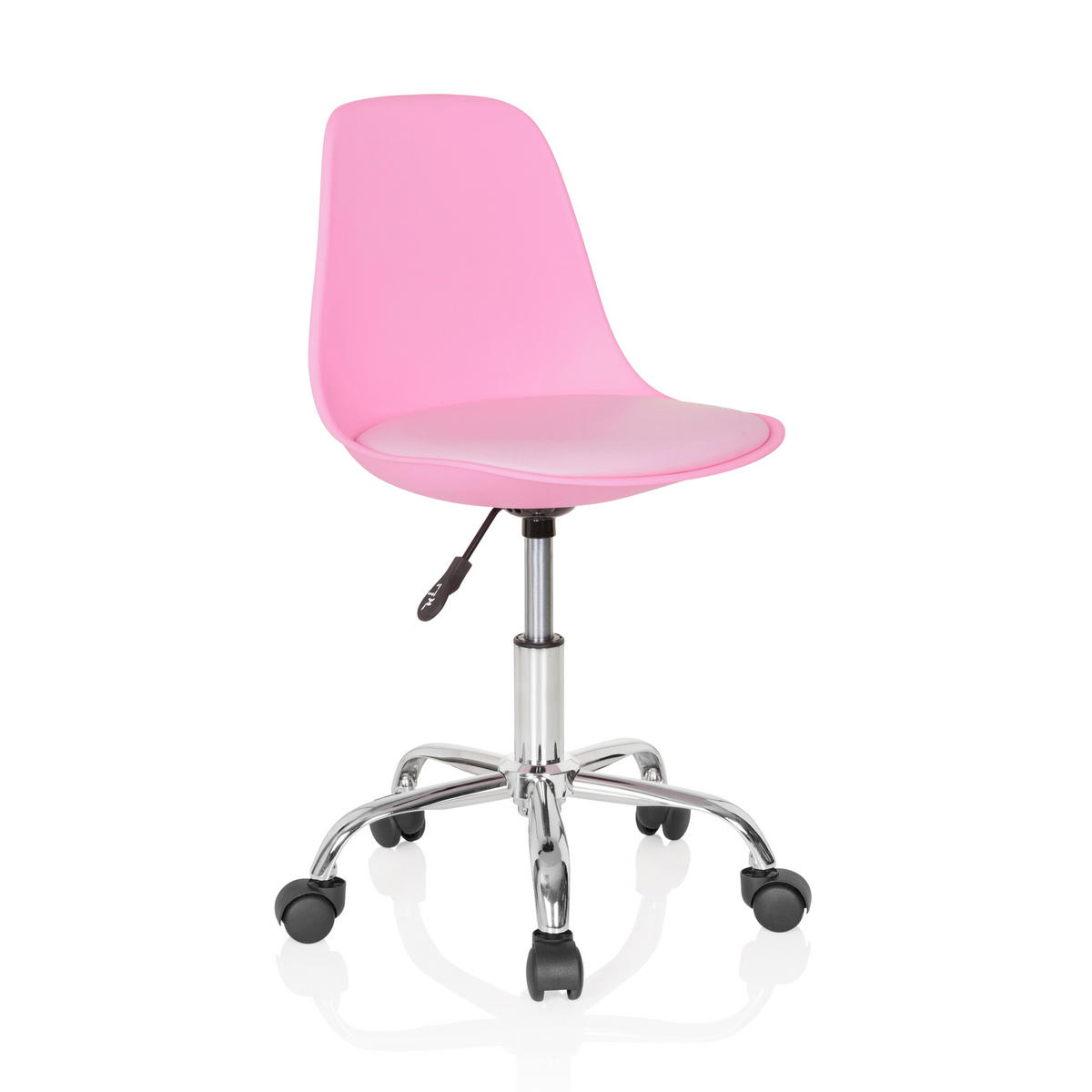 OTOČNÁ ŽIDLE PRO MLÁDEŽ, pink - pink, Basics, textil/plast (40/72-82/44cm) - MID.YOU