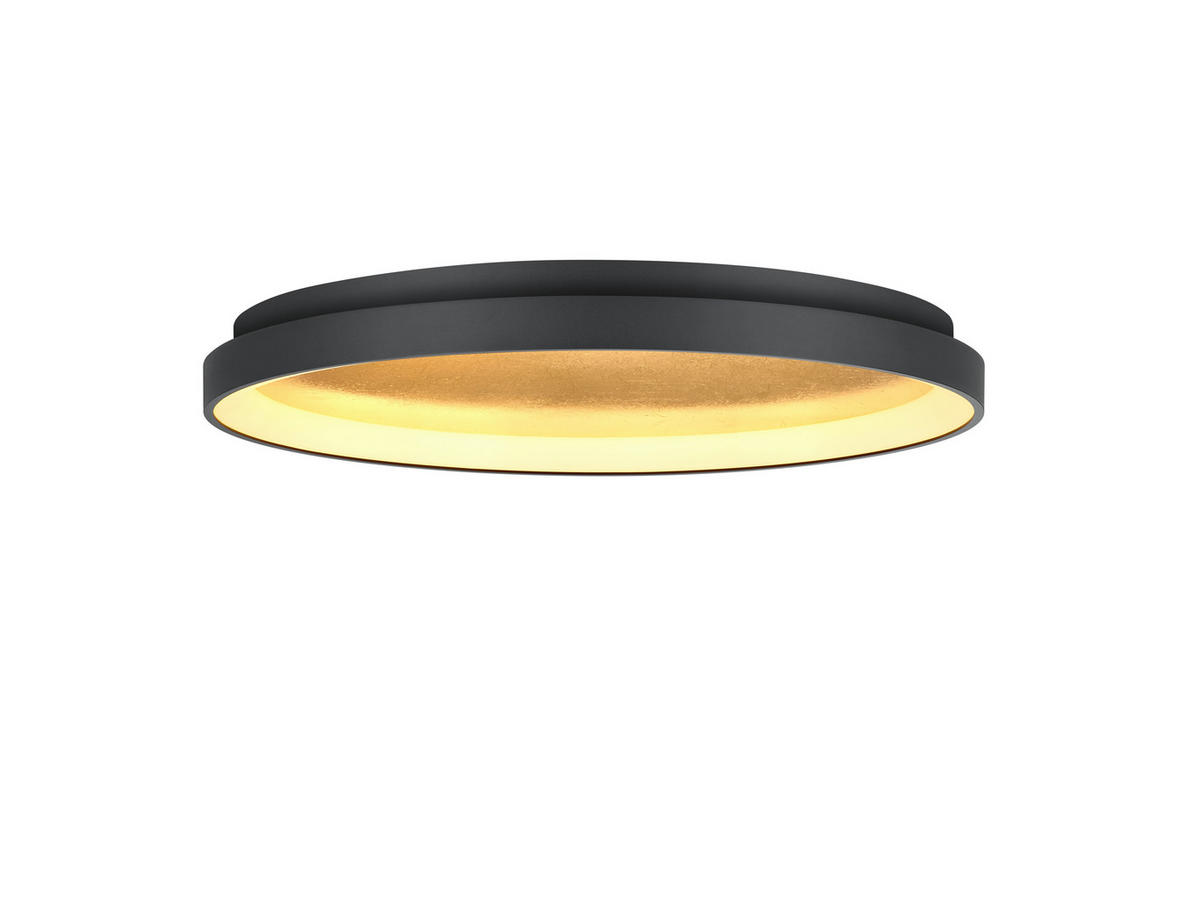 LED-DECKENLEUCHTE 57/6,5 cm   - Schwarz, Design, Kunststoff/Metall (57/6,5cm) - Helestra