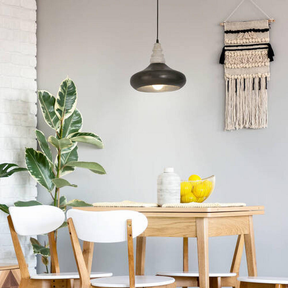 HÄNGELEUCHTE 26/120 cm  - Anthrazit, KONVENTIONELL, Holz/Metall (26/120cm) - Näve