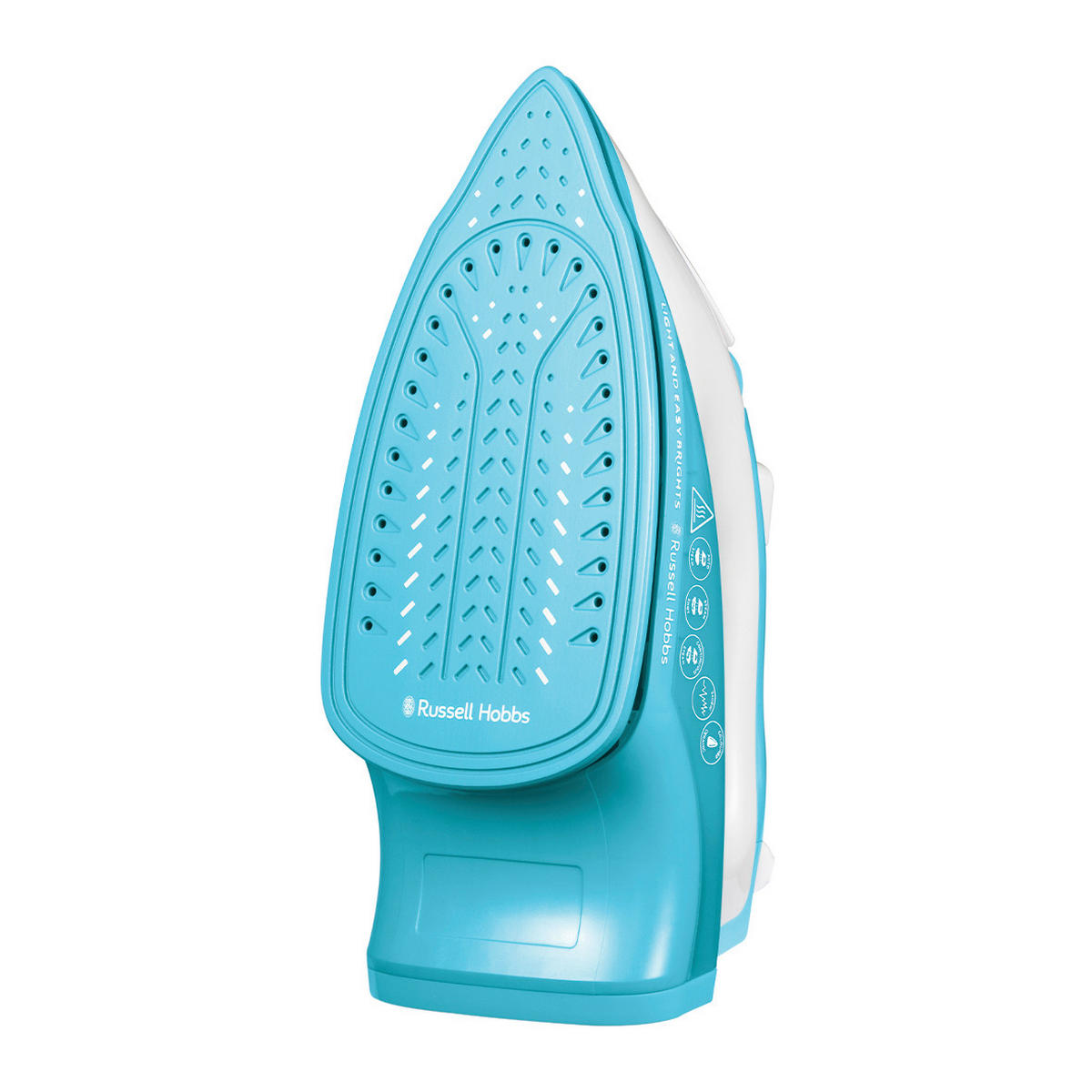 DAMPFBÜGELEISEN - Hellblau, Basics, Keramik/Kunststoff (11,4/13,9/27,4cm) - Russell Hobbs