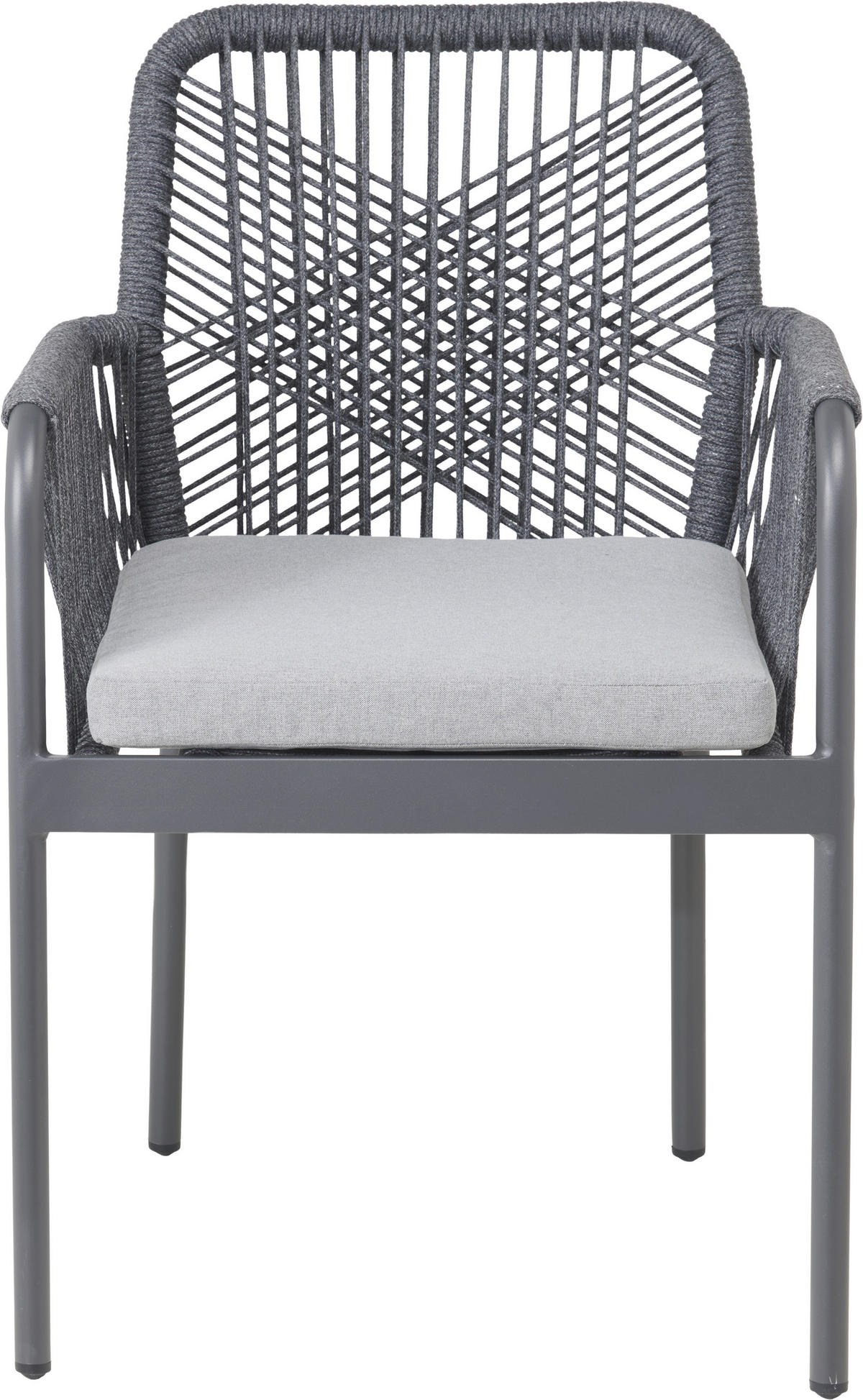 ZÁHRADNÉ KRESLO, kov, textil - sivá, Design, kov/textil (55/85/62cm) - Ambia Garden